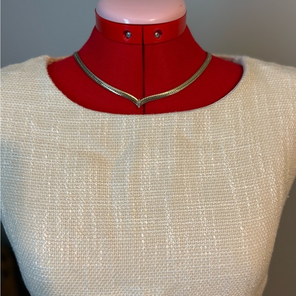 Tweed Mini Dress with Ruffle Hem - Picture 5 of 6